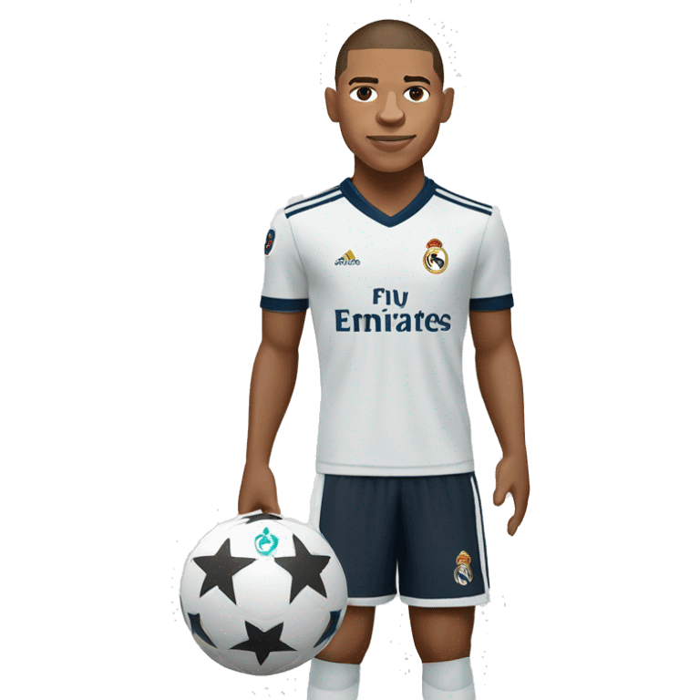 kylian mbappe in the real madrid jersey emoji