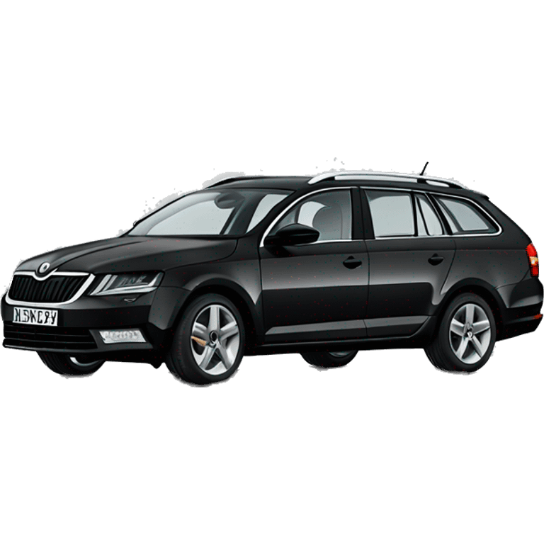 Skoda octavia combi black emoji