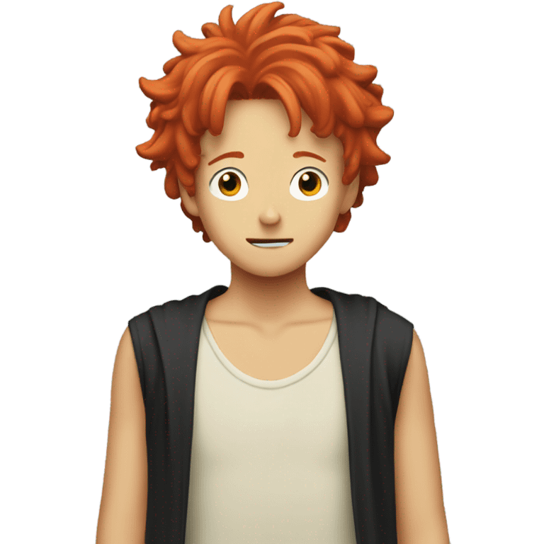 Red head watching one piece emoji