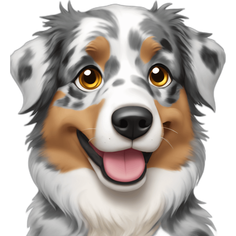 blue merle australian shepherd emoji