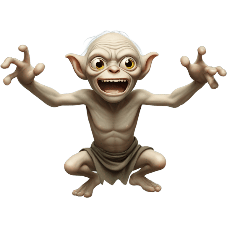 Gollum victory dance emoji