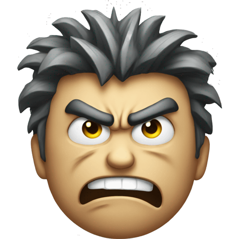 Angry electric face emoji