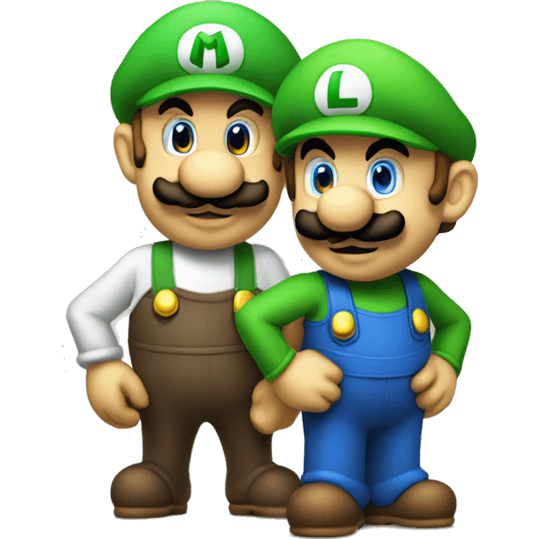 Mario and Luigi  emoji