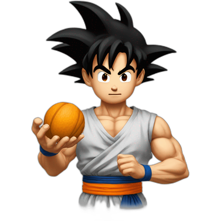 goku holding nuts emoji