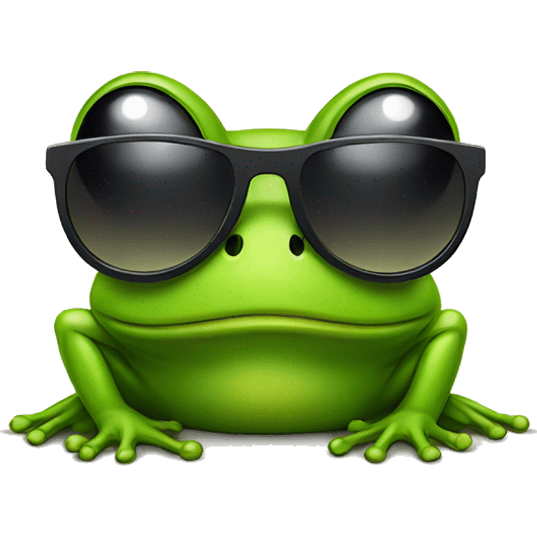 frog in sunglasses  emoji