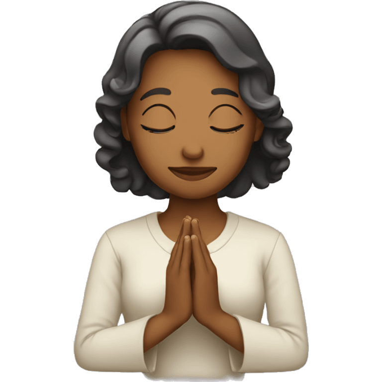 woman praying emoji