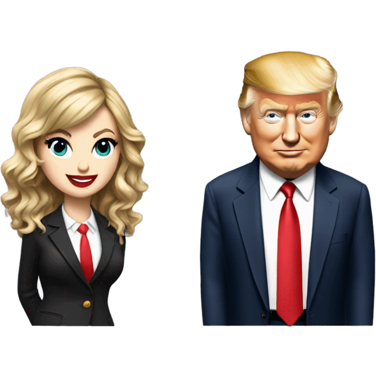 Trump and Taylor Swift emoji