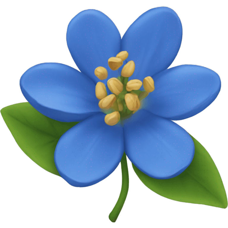 Flor azul emoji