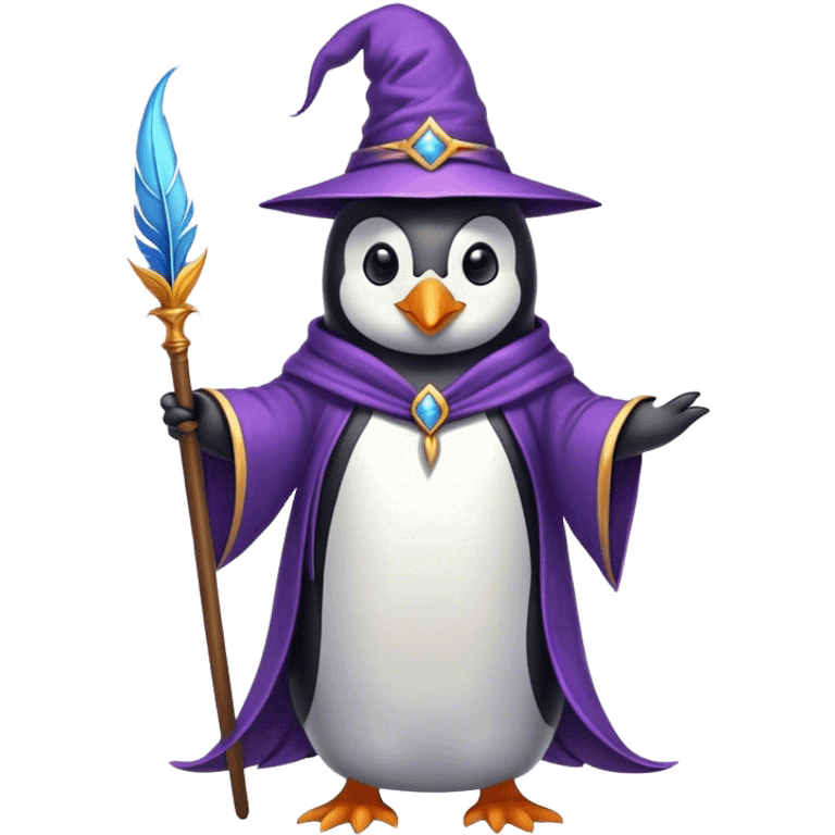 Penguin Wizard emoji