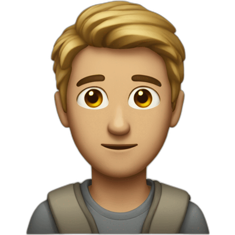 guy looking wieard at you emoji