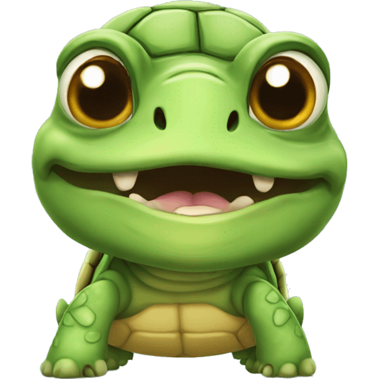 Ugly turtle, deformed, old, birthday emoji