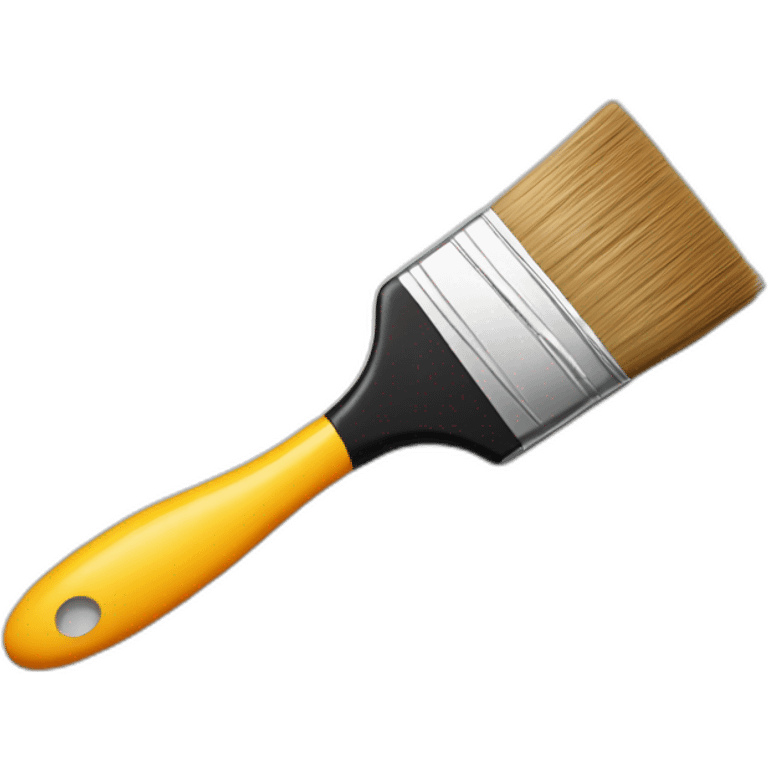 paint brush and colors emoji