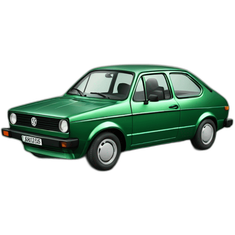 Metallic Green Volkswagen Model Derby 1982 emoji