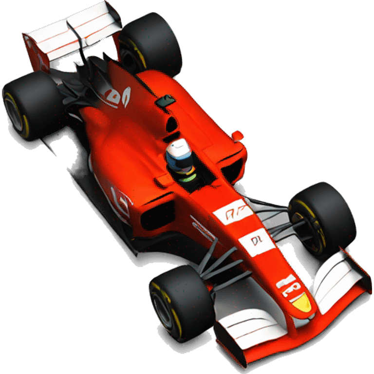 formula 1 red car emoji