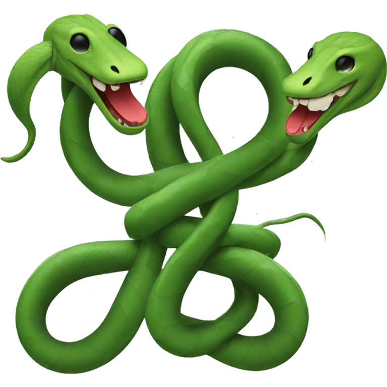 Two snakes in a nightclub  emoji