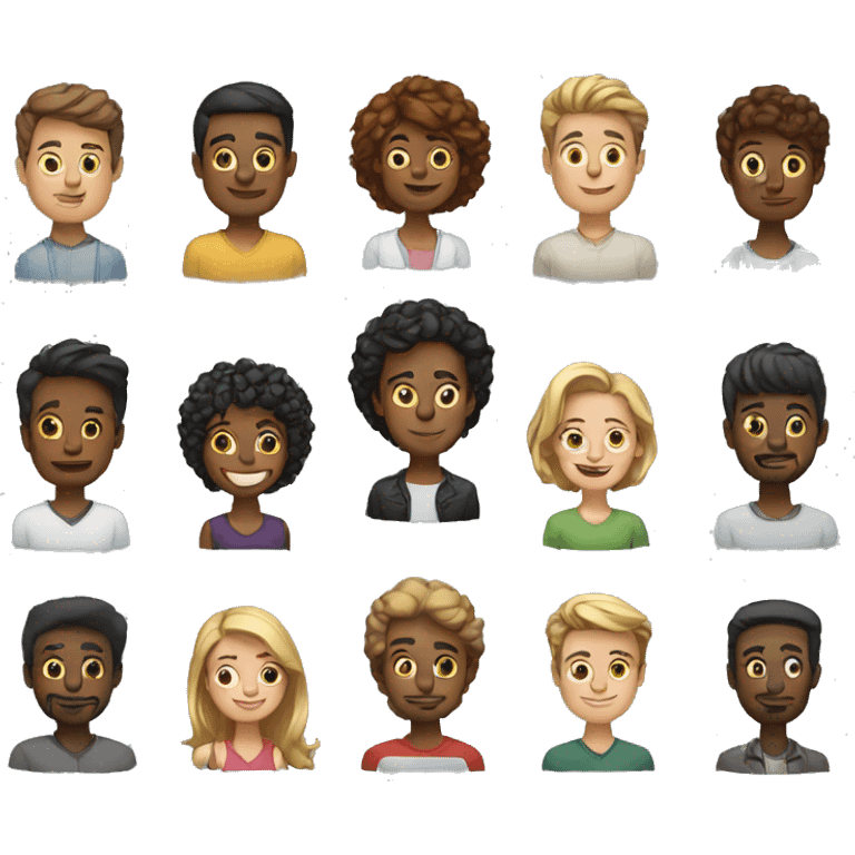 A few different people emoji