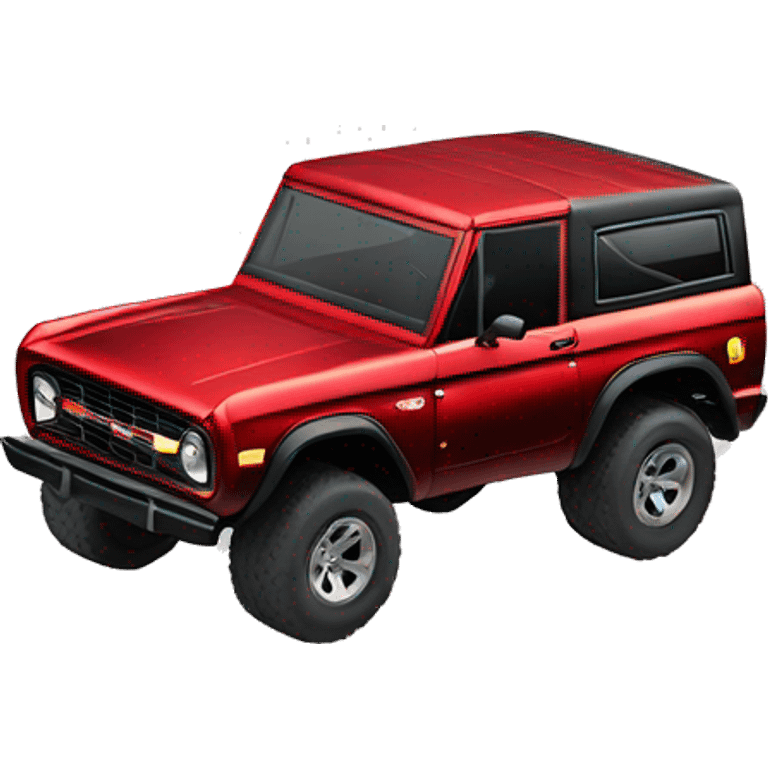 Racer Red Metallic Ford Bronco Big Bend emoji