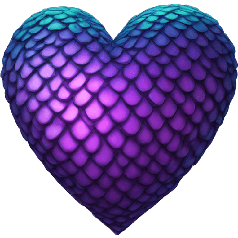 dark iridescent scale heart emoji