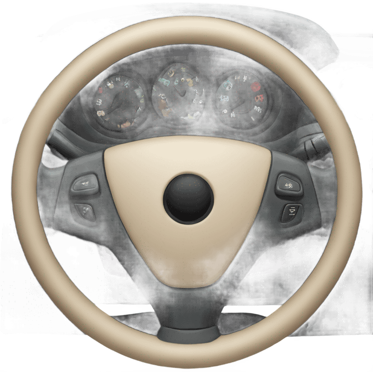 car steering wheel emoji