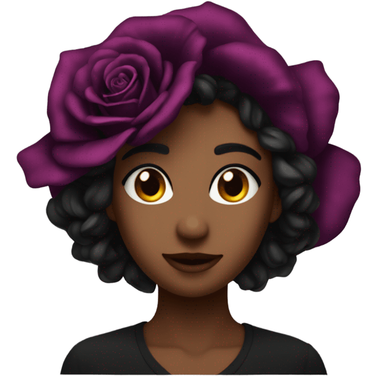 Black rose emoji