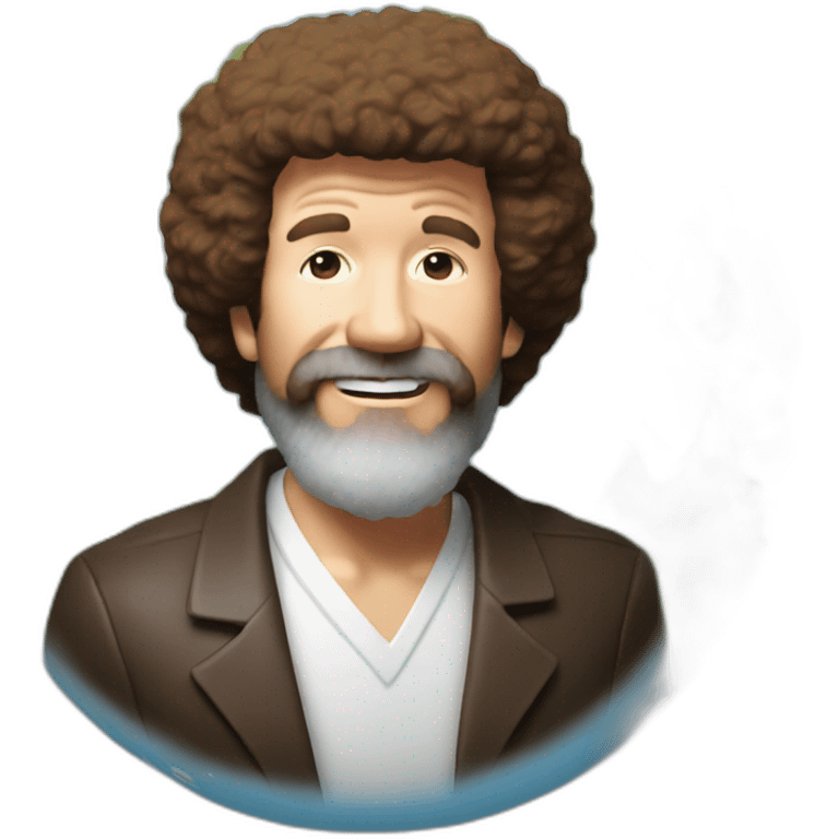 Bob ross globe emoji