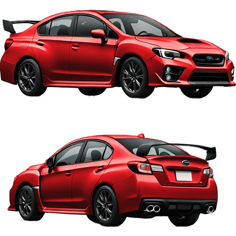 Red Subaru wrx emoji