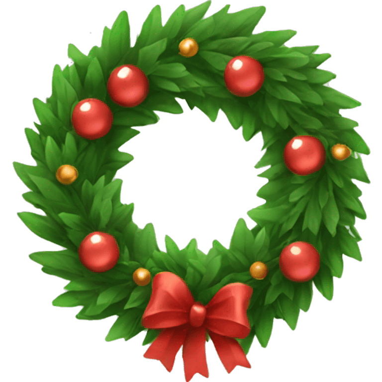 christmas wreath emoji