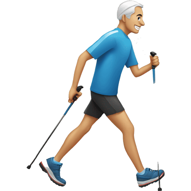 Nordic walking emoji