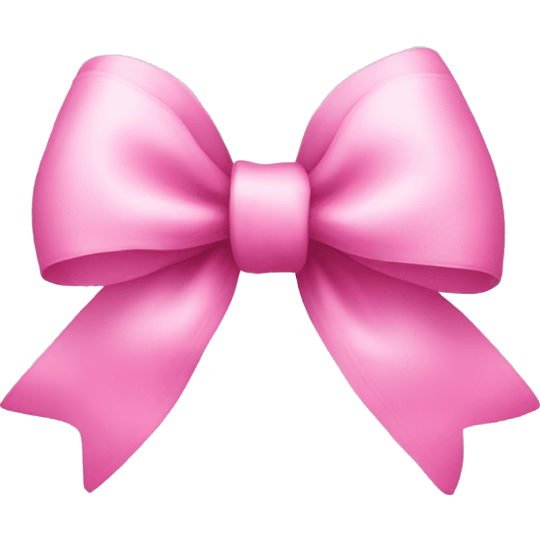 pink bow with white background  emoji