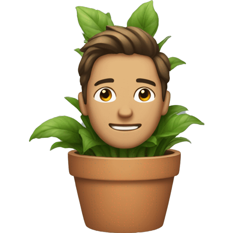 The guy in the flower pot emoji