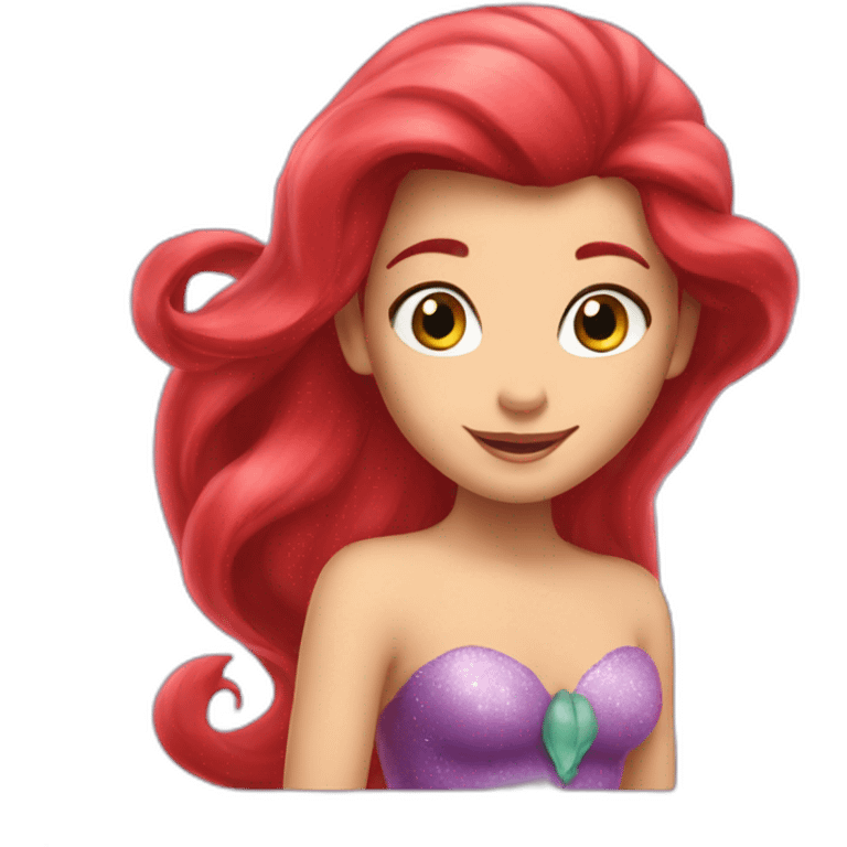 Ariel la petite sirène emoji