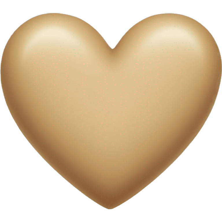 Beige heart emoji