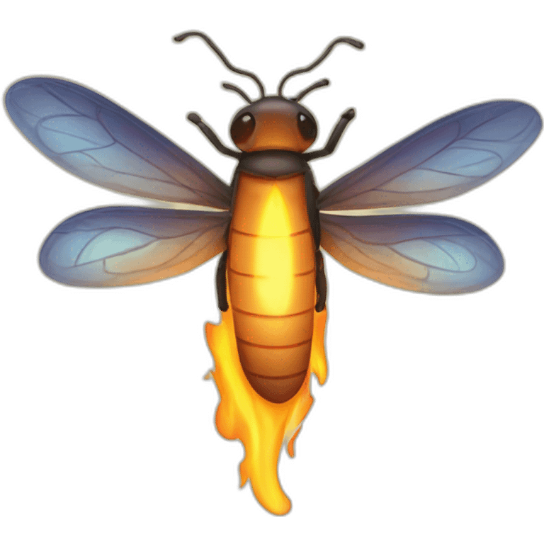 Firefly wing flame emoji