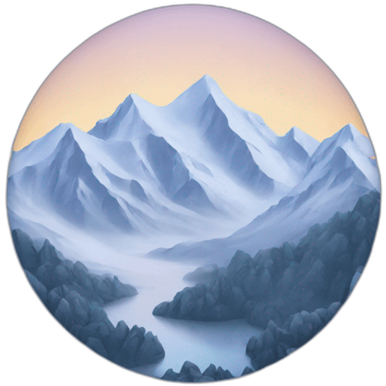 snowy mountains emoji