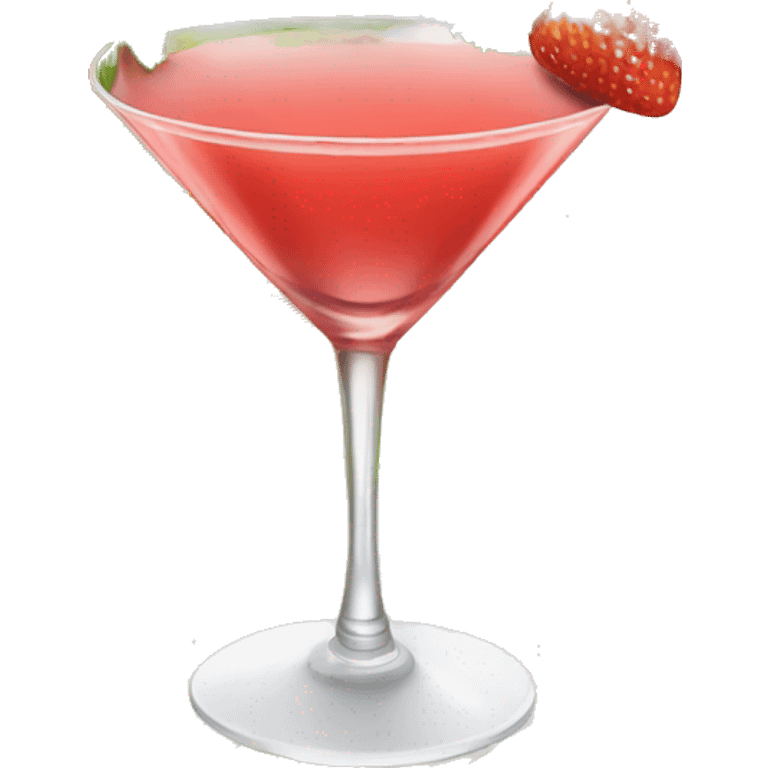 Strawberry martini emoji