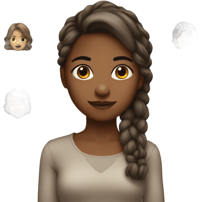 brown girl  emoji