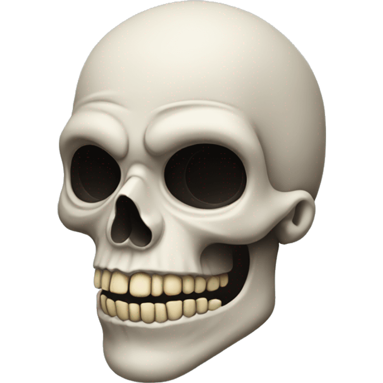 Skull with makeup emoji