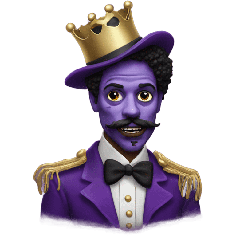 prince purple rain zombie dancing with painter's moustache emoji