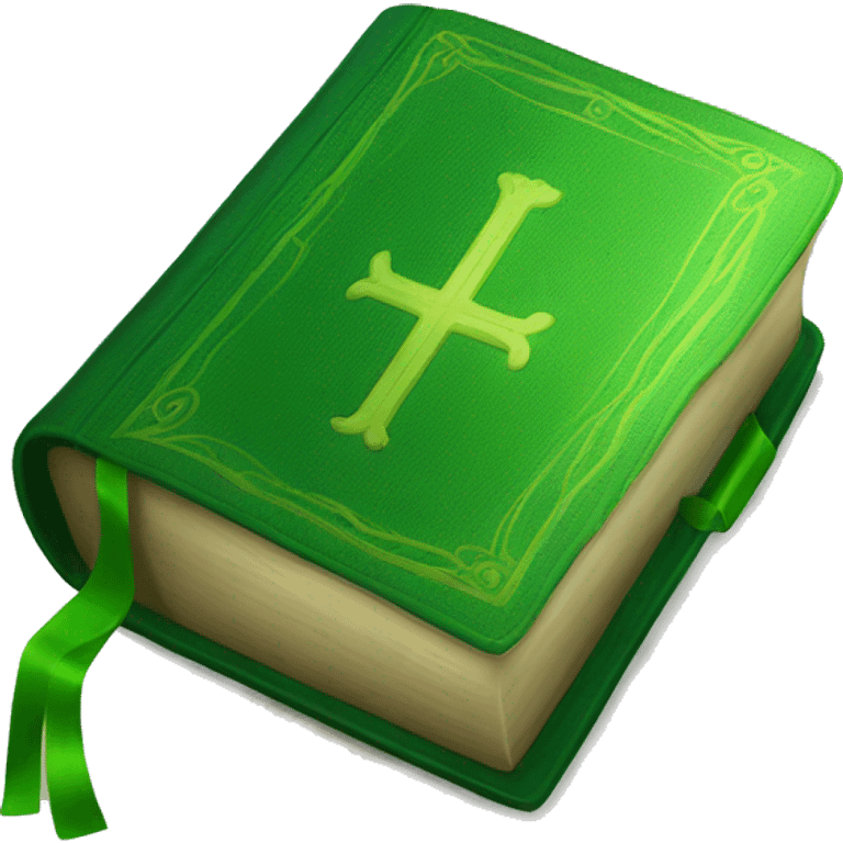 Green bible emoji