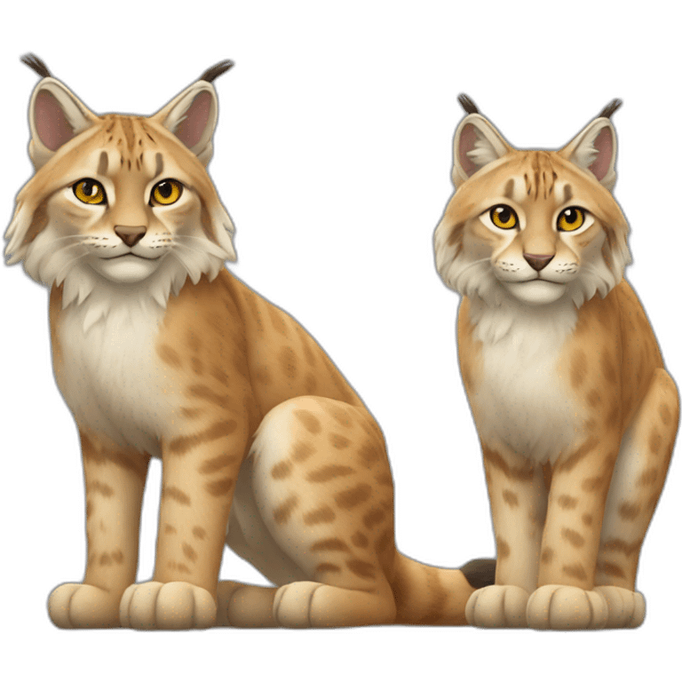 lynx et chat emoji