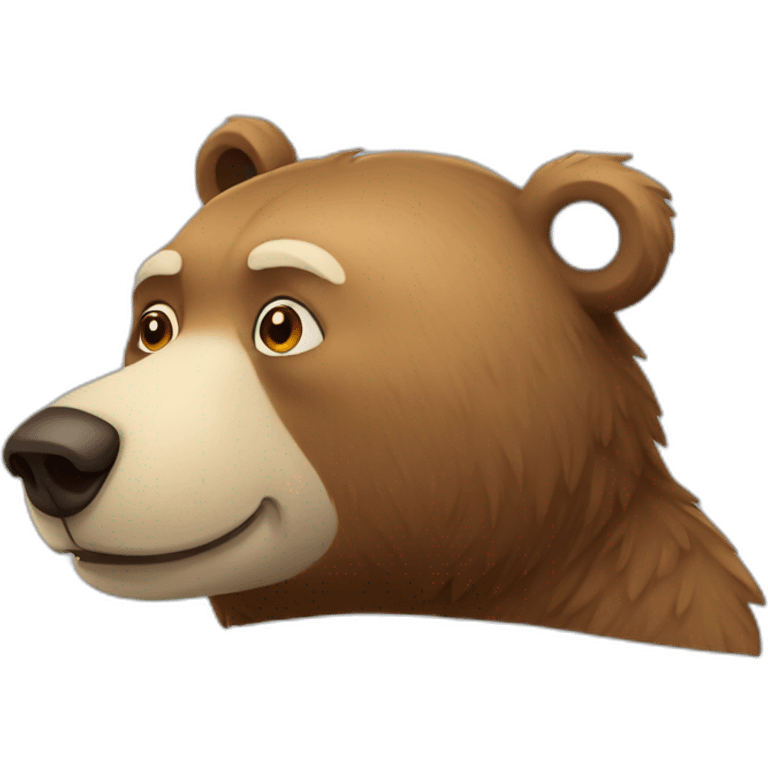 Lazy bear emoji