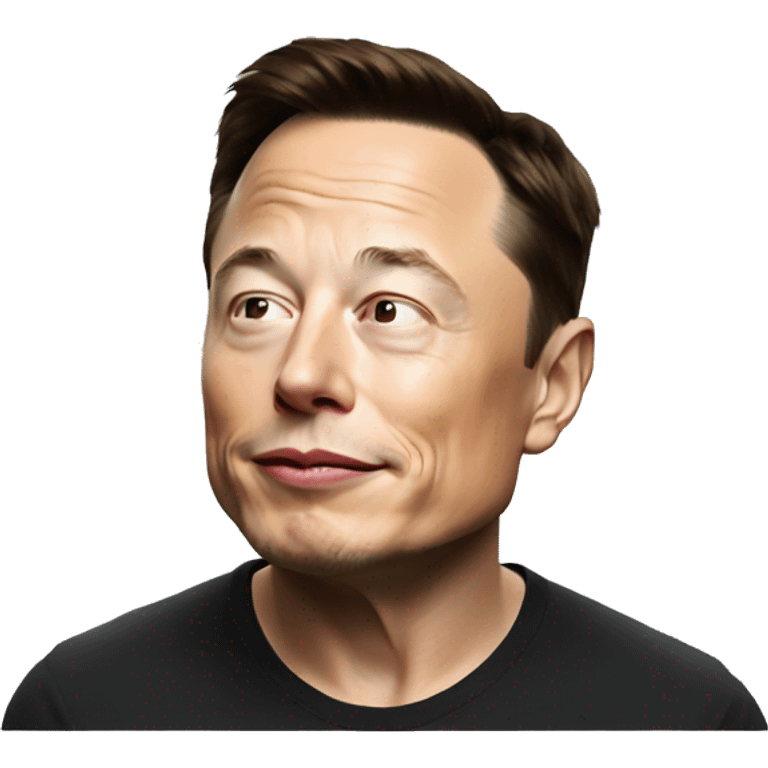 Elon musk thinking emoji