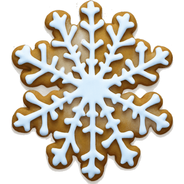 Christmas cookie snowflake shape  emoji