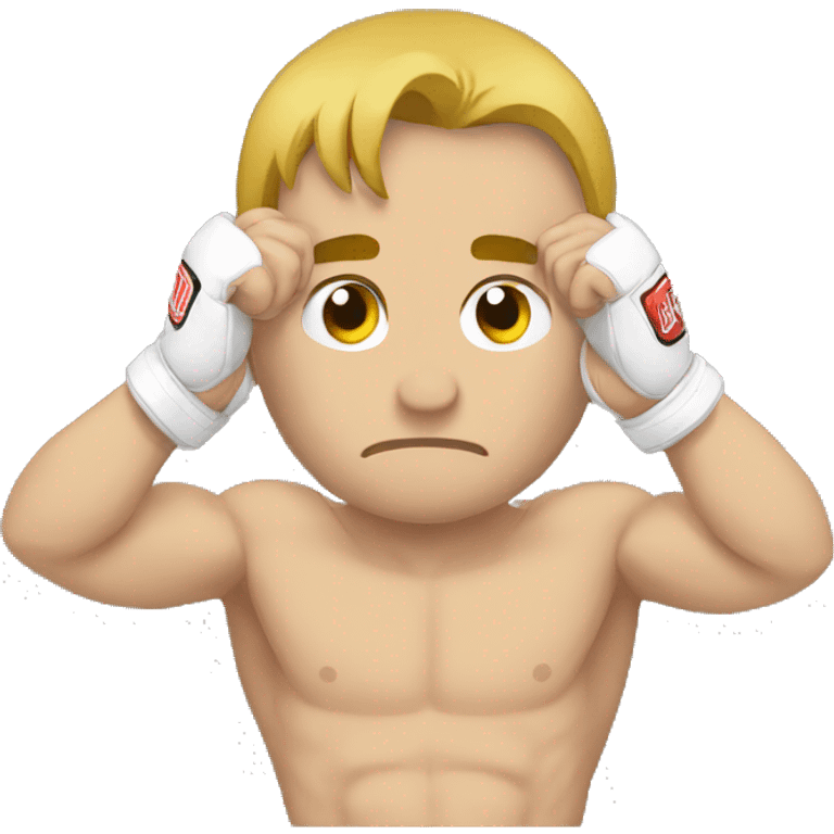 mma fighter holding his head emoji