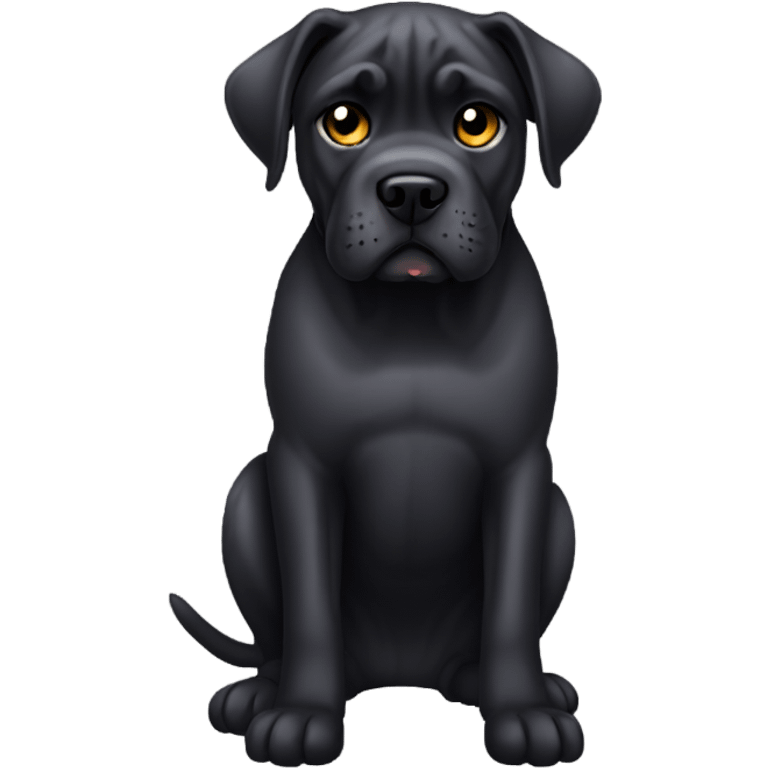 Black cane corso emoji