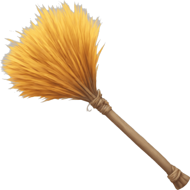 flying broom emoji