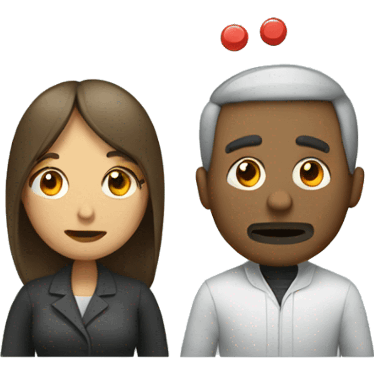 Man and woman take a pill together  emoji