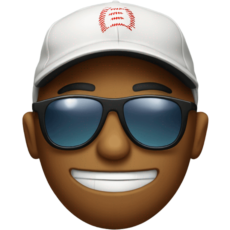 Baseball wearing sunglasses emoji