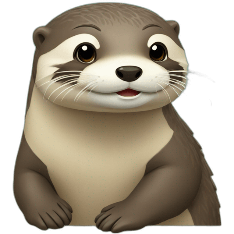 loutre qui jardine emoji