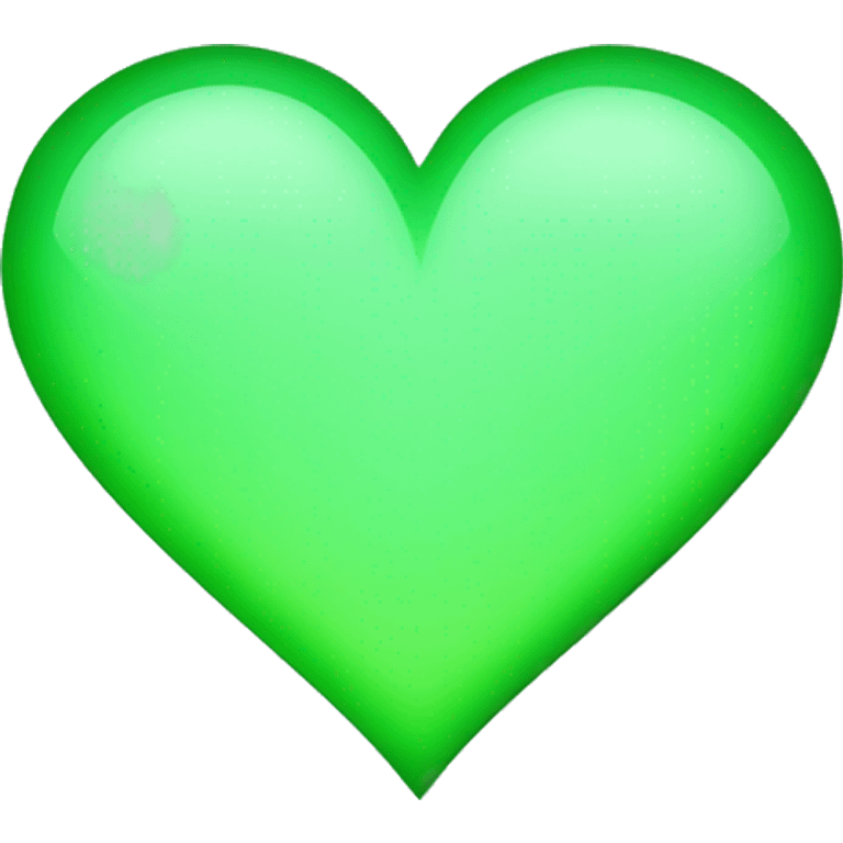 Heart color green light  emoji